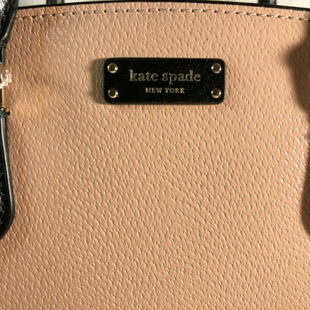 KATE SPADE NEW YORK JEANNE MEDIUM SATCHEL/CROSSBODY- WARM VELLUM/BLACK